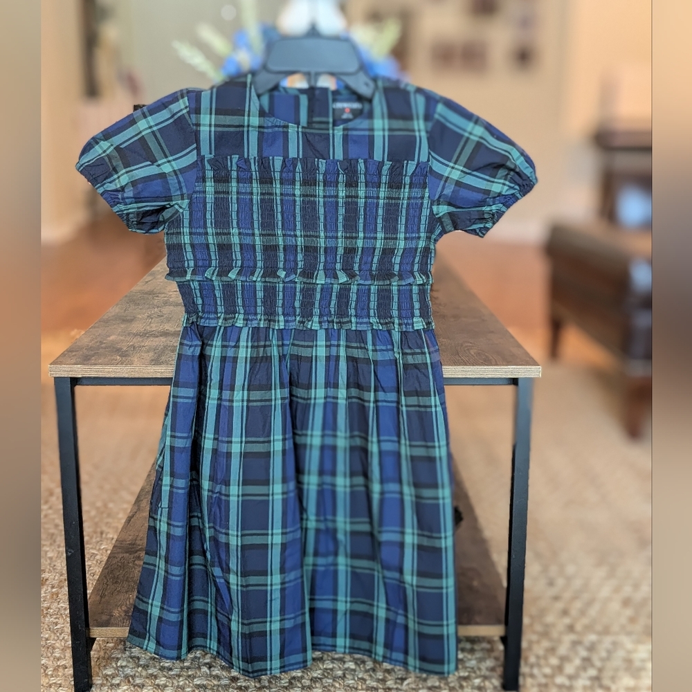 NWT Crewcuts Navy and Green Plays Dress Size 8